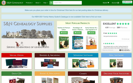 Genealogy Supplies site