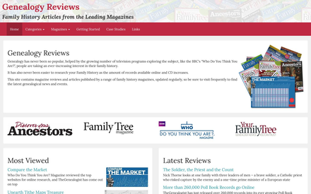 Genealogy Reviews site